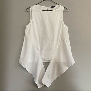 Massimo Dutti Tie Tank in White